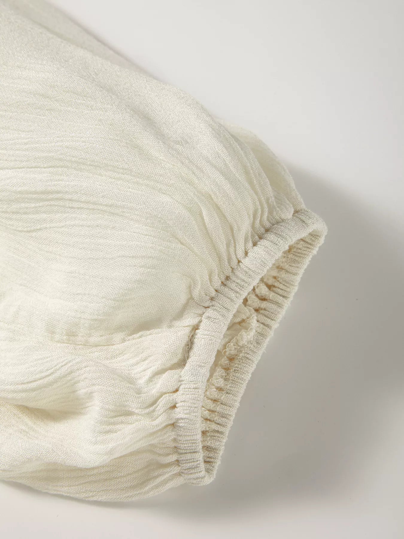 Sarah Express Women's Floral Embroidered Textured Puff Sleeve Loose Shirt