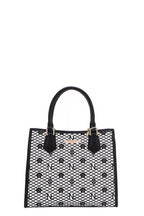Sarah Express Women’s Structured Monogram Print Tote Bag Vegan Leather