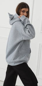 Sarah Express Women's Printed Long Sleeve Hoodie Sweatshirt - Casual Pullover Top