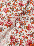 Sarah Express Women's Floral Long Sleeve Button Down Blouse