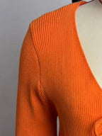 Sarah Express Women's Tie-Front Long Sleeve Cardigan