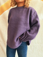 Sarah Express Women's Round Neck Dropped Shoulder Sweater