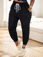 Women's Drawstring Waist Jogger Pants Full Length Casual