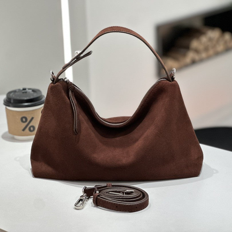 Sarah Express Genuine Leather Crossbody Tote Bag