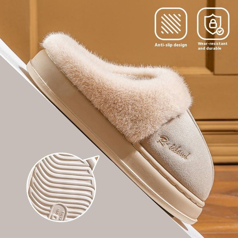 Sarah Express Unisex Winter Fluffy Slides | Cosy Warm Non-Slip Indoor Cotton Slippers