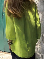 Sarah Express Women's Round Neck Relaxed Fit Blouse Plus Size