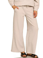 Sarah Express Women’s Ribbed Lounge Set with Pullover and Pants Casual