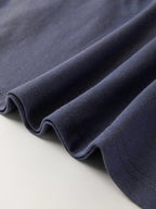 Sarah Express Women's Leopard Color Block Long Sleeve Drop Shoulder Top