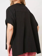 Sarah Express Women's Sequin Lobster Round Neck T-Shirt