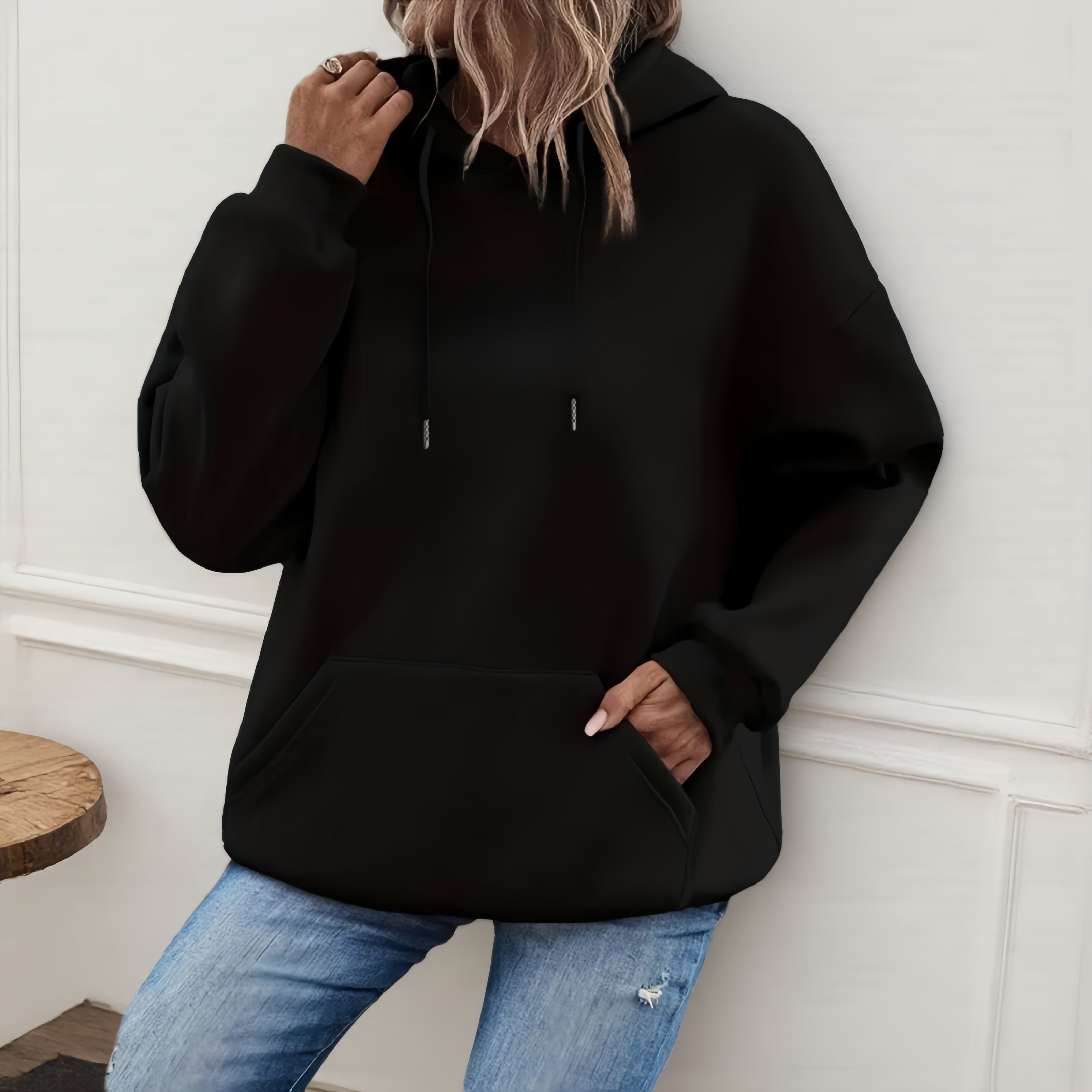 Women's Loose Fit Pullover Hoodie Long Sleeve Casual Sweatshirt