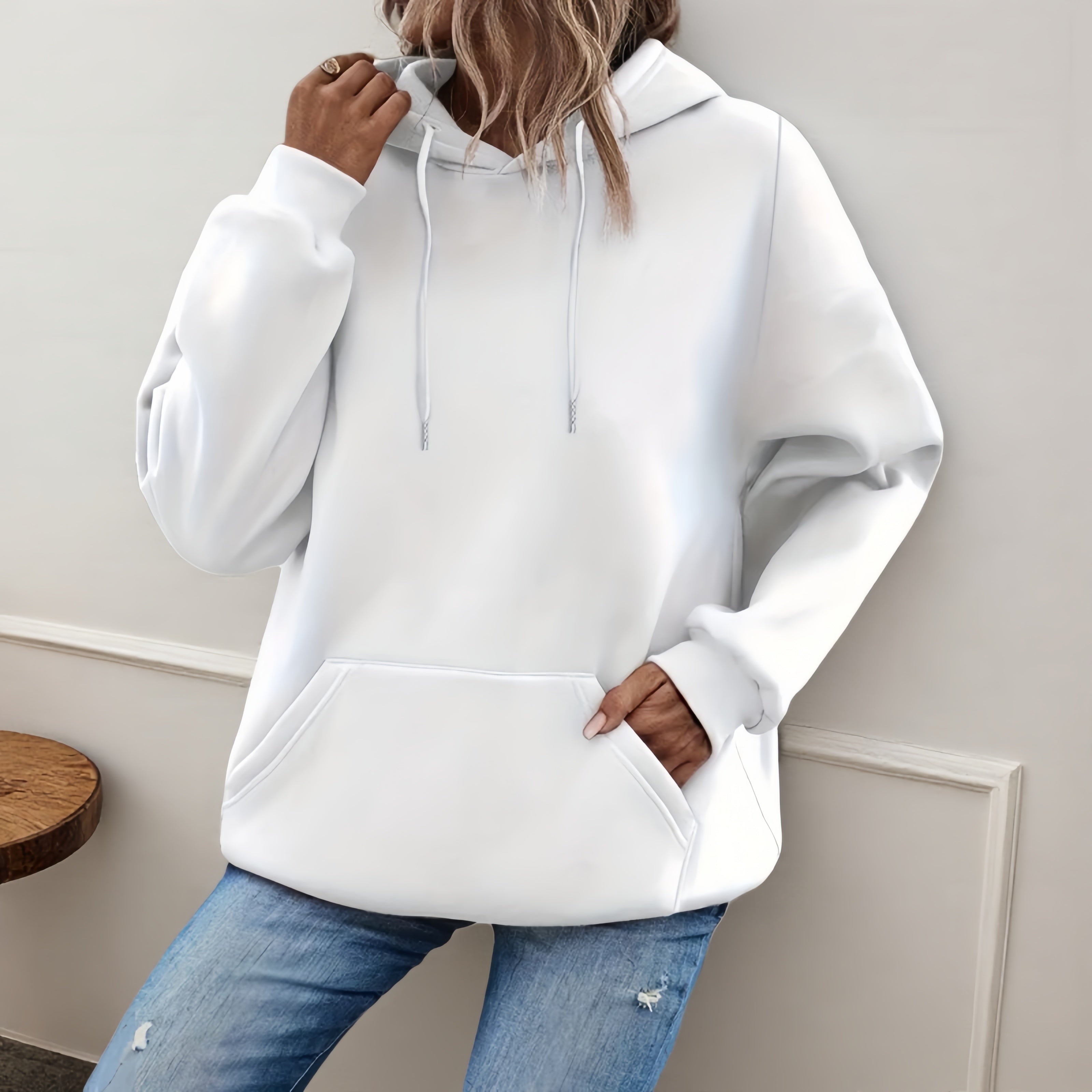 Women's Loose Fit Pullover Hoodie Long Sleeve Casual Sweatshirt
