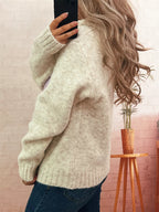 Sarah Express Women's Flower Long Sleeve Hooded Sweater