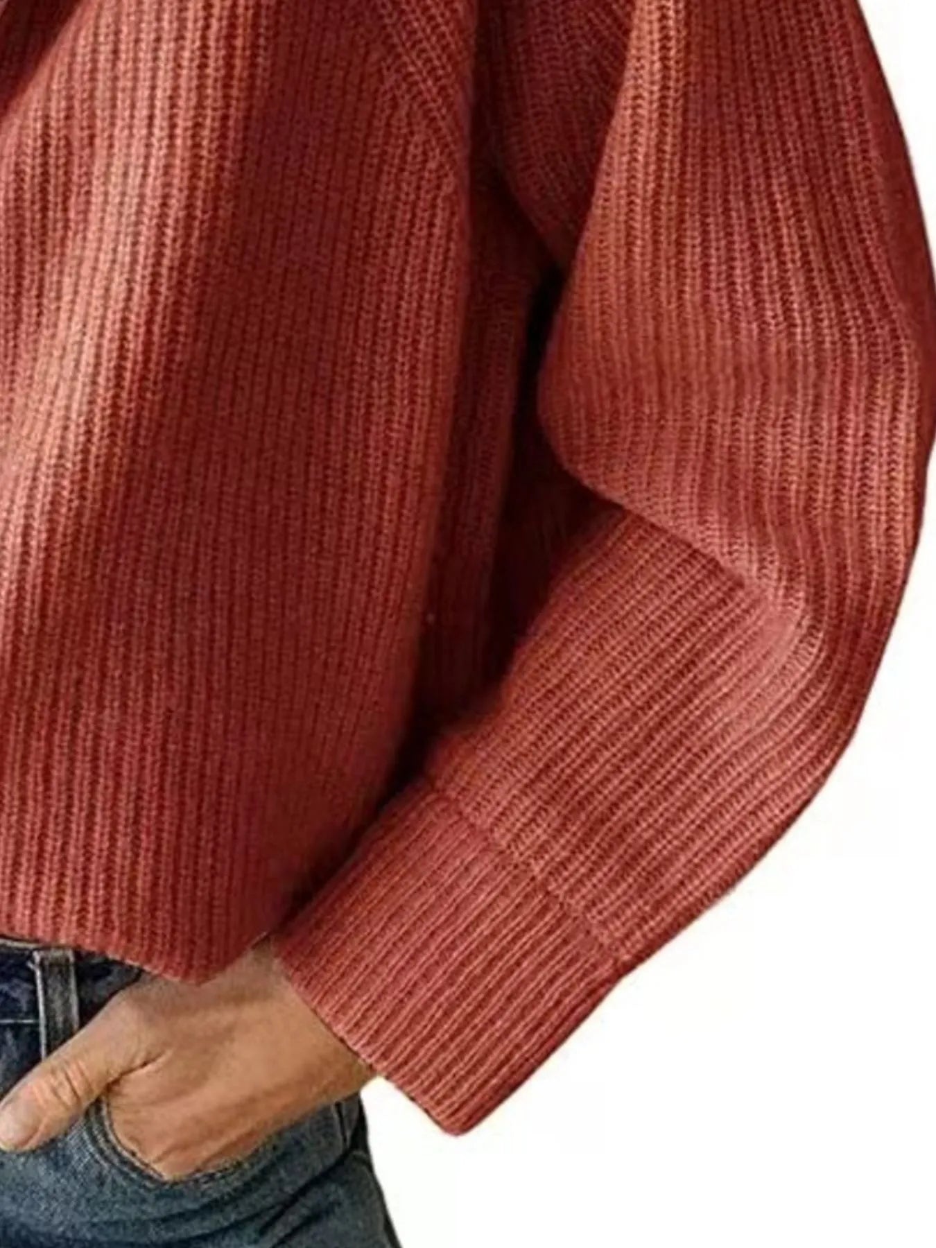 Sarah Express Women's Half-Zip Long Sleeve Sweater