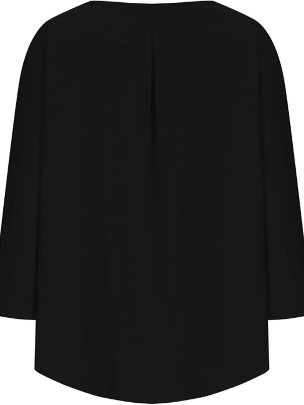 Sarah Express Women's Round Neck Relaxed Fit Blouse Plus Size