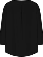 Sarah Express Women's Round Neck Relaxed Fit Blouse Plus Size