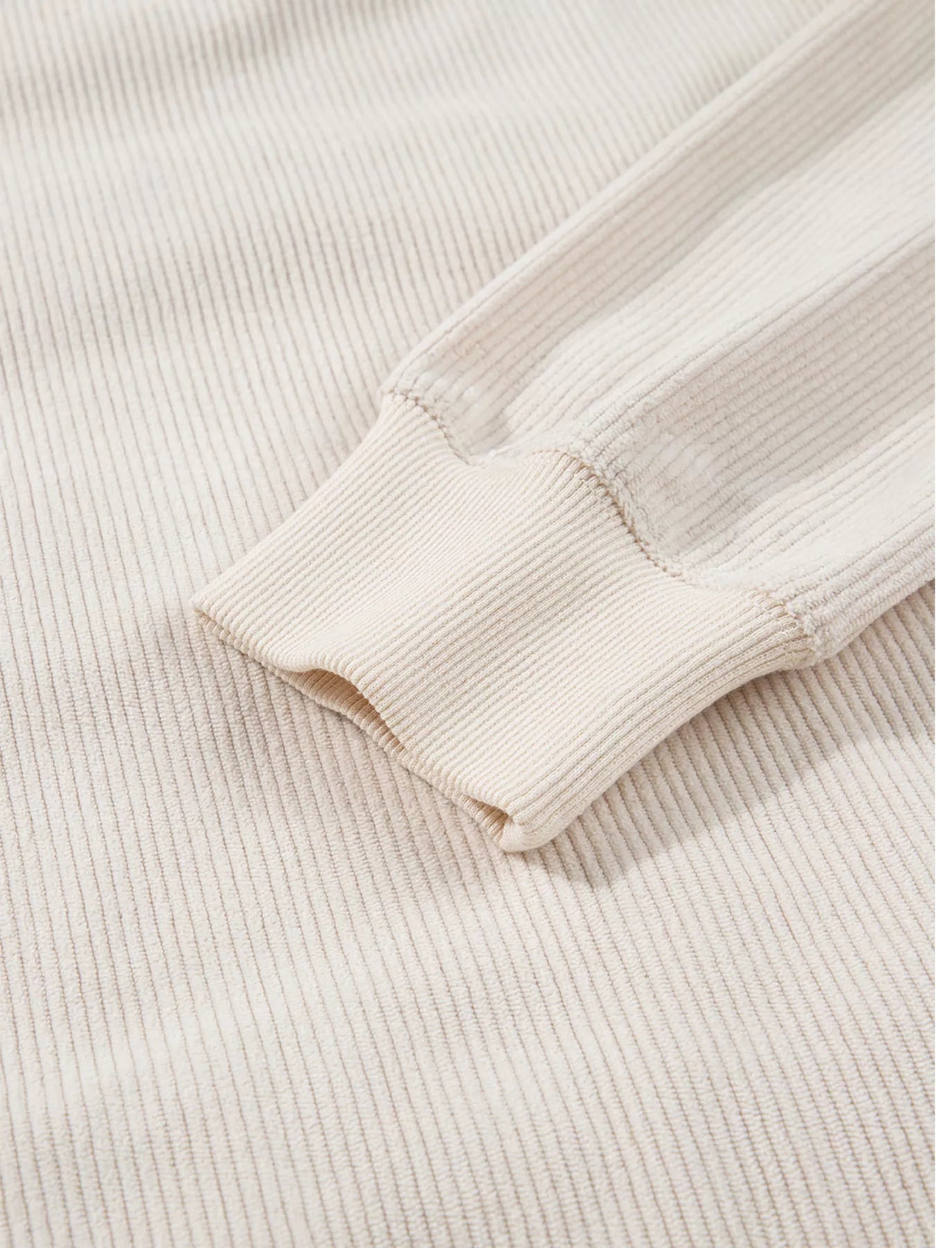 Sarah Express Women's Merry Little Thing Corded Letter Graphic Ribbed Sweatshirt