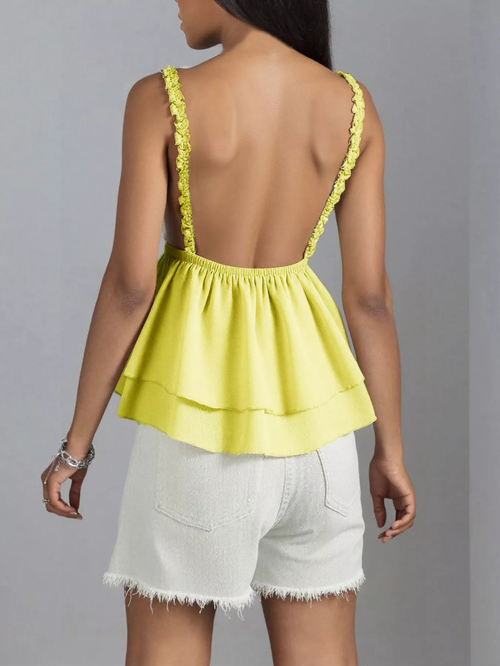 Sarah Express Women's Lace Detail Layered Cami