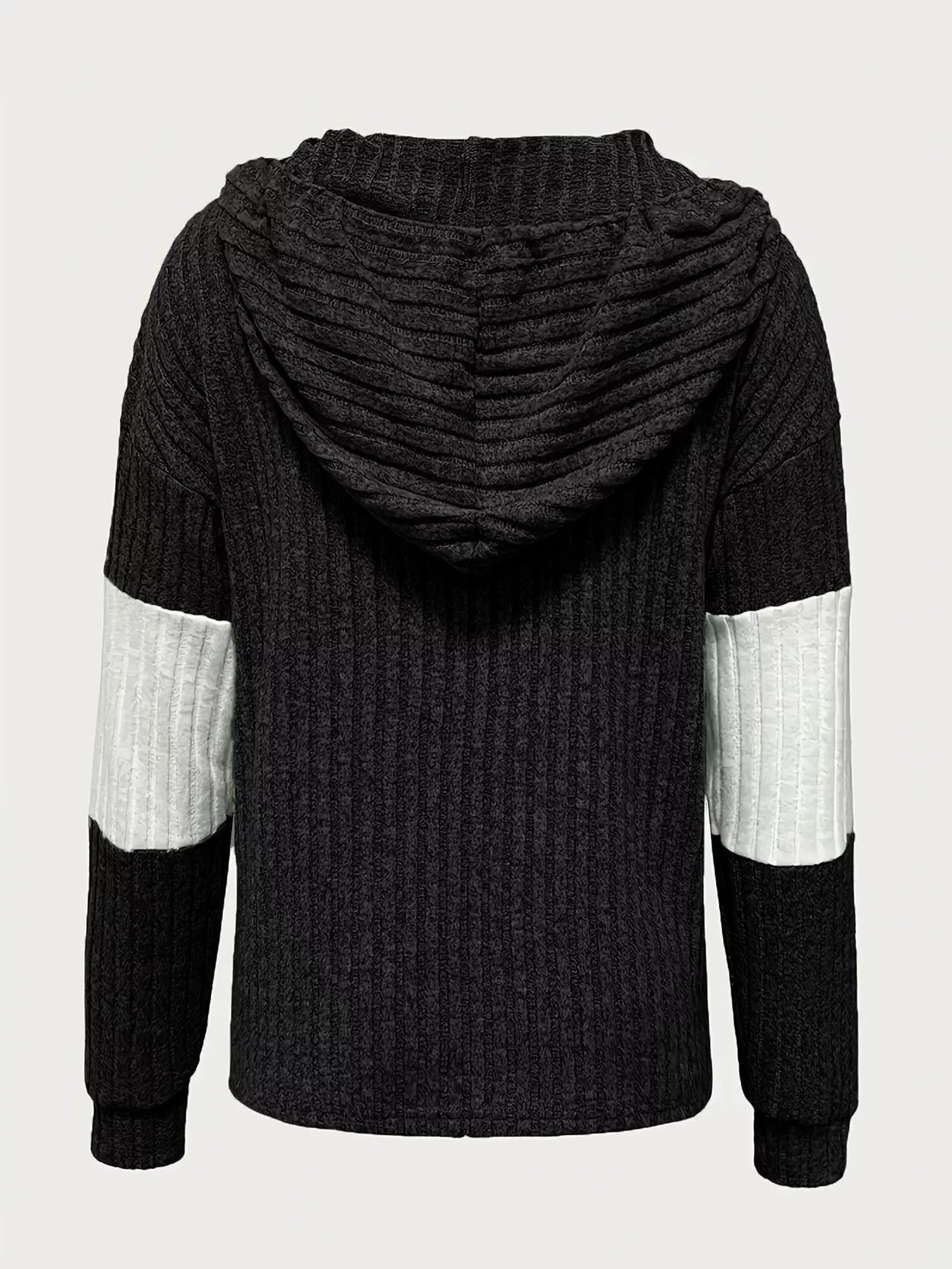 Sarah Express Women's Color Block Drawstring Long Sleeve Hoodie