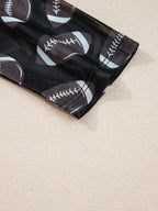 Sarah Express Women's Game Day Mesh Sheer Long Sleeve Top