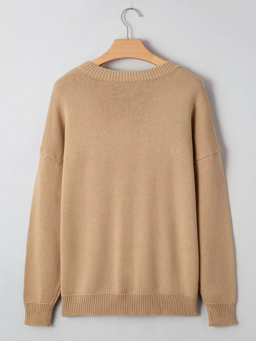 Sarah Express Women's Merry Colorful Dot Detail Christmas Dolman Sweater