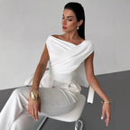 Sleeveless Solid Color Tank Top Women's Casual Work Tee