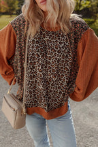 Sarah Express Women's Leopard Print Long Sleeve Sweatshirt