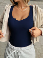 Sarah Express Women's Ribbed Knit Long Sleeve T-Shirt