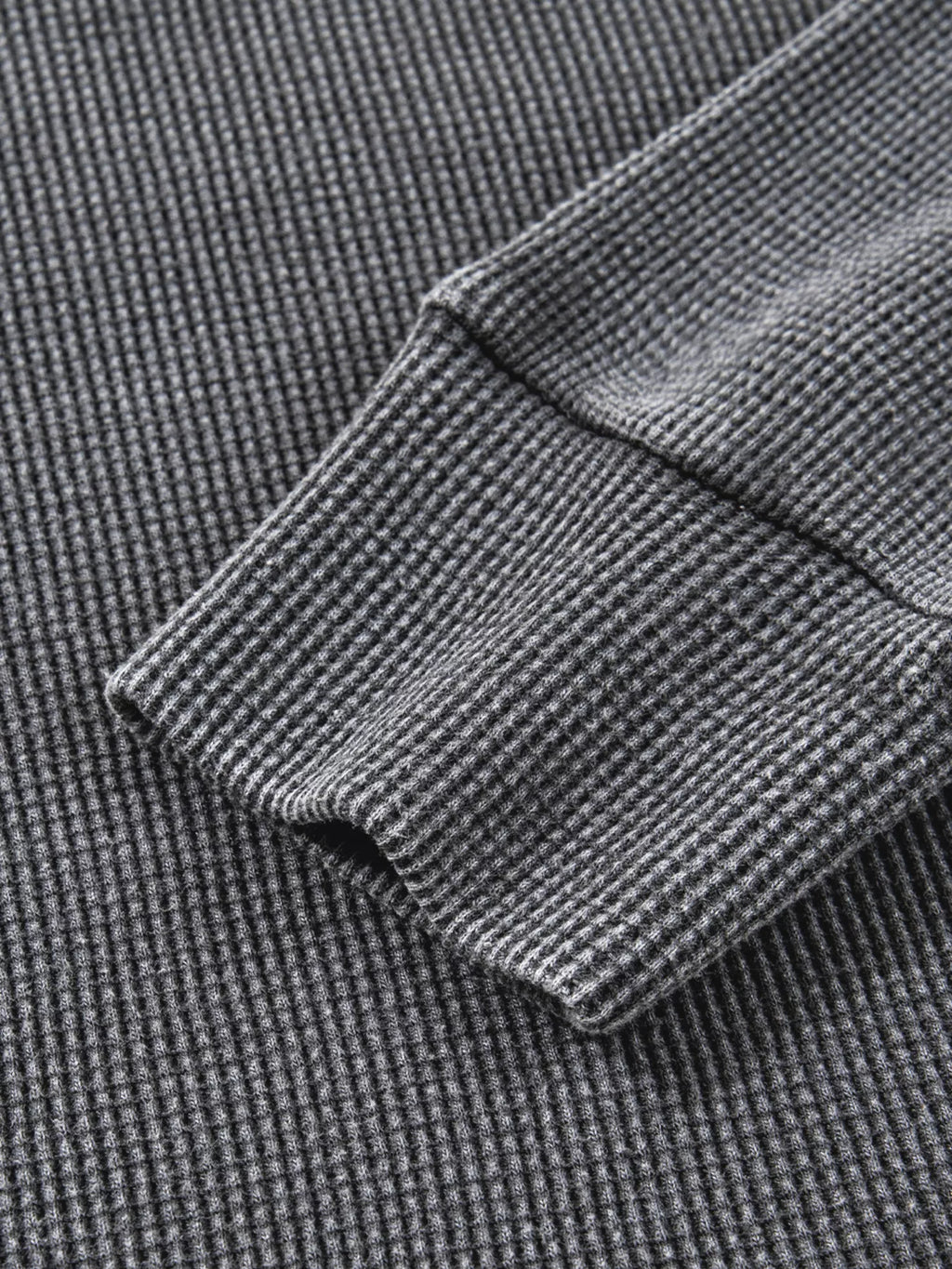 Sarah Express Women's Waffle Knit Patchwork Long Sleeve Oversized Sweatshirt