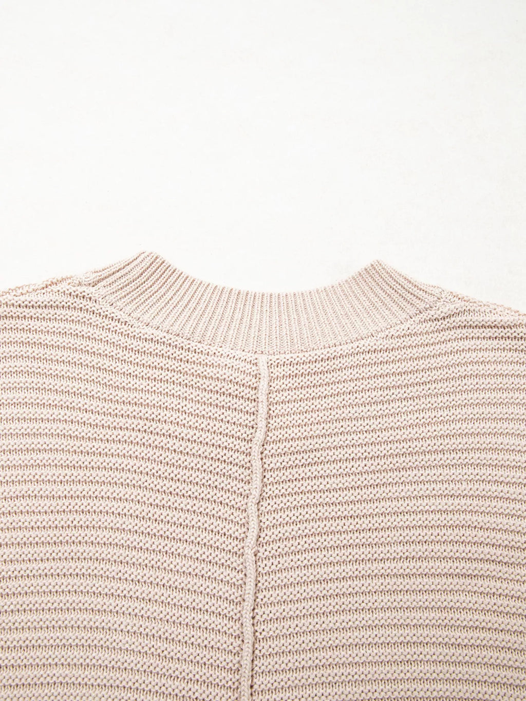 Sarah Express Women's Texture Knitted Dropped Shoulder Sweater