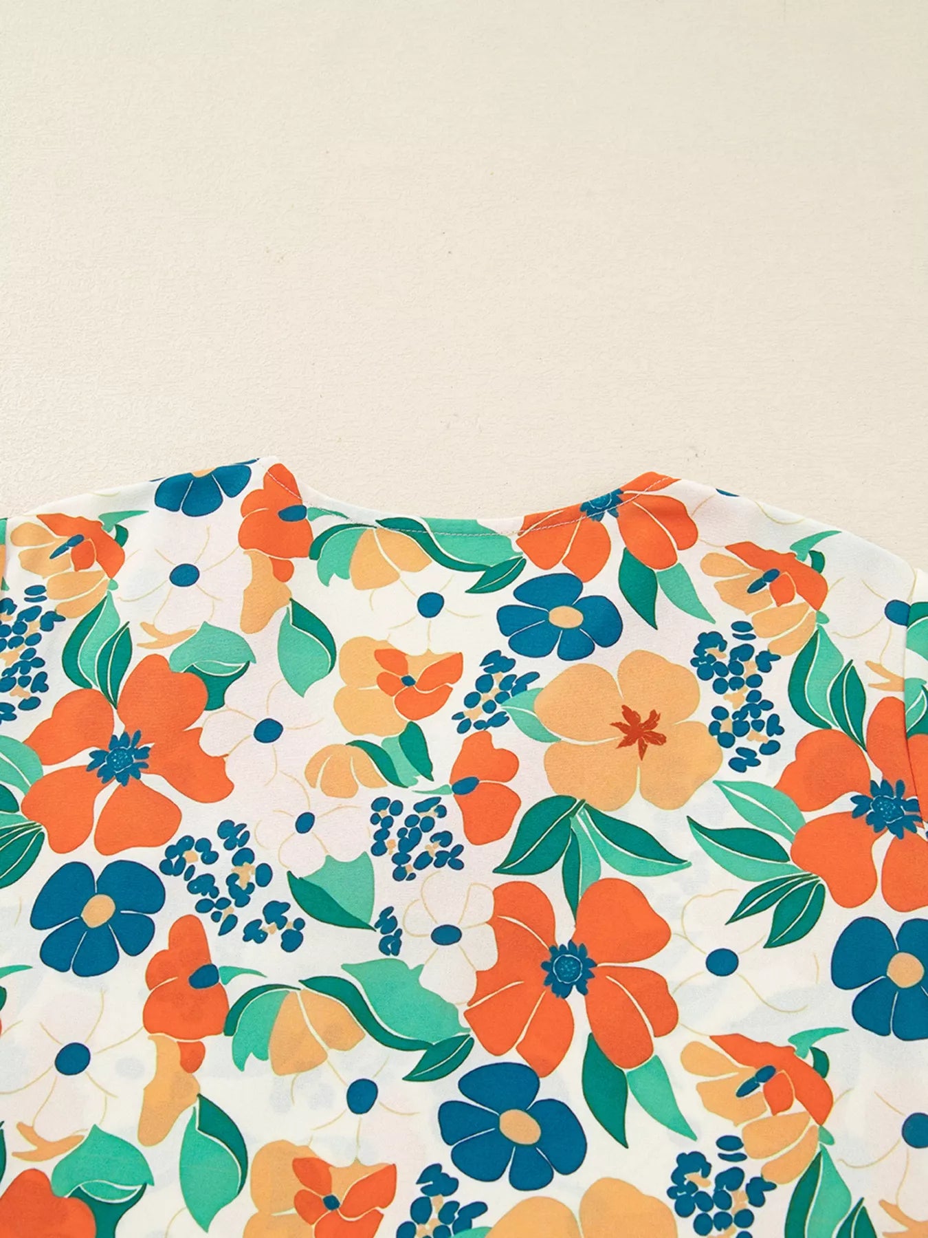 Sarah Express Women's Frilled V Neck Floral Print Blouse