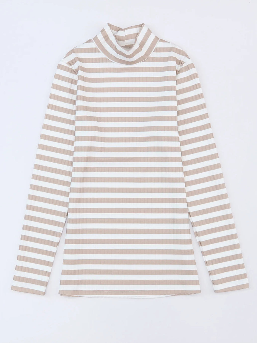 Sarah Express Women's Striped Textured Knit Long Sleeve Tee