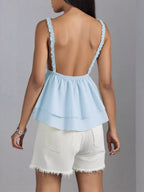 Sarah Express Women's Lace Detail Layered Cami